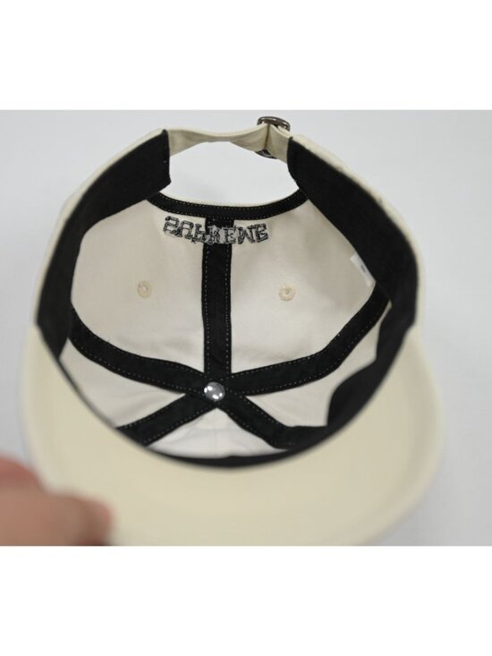 Supreme S Logo Hat in Ivory